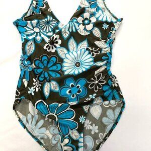 Blue Flower Swimsuit